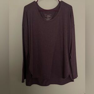 Purple Long Sleeve, Light Weight Athleisure Sweater